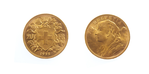 20 francs suisse en Or